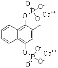 2-甲基-1,4-萘二酚二(磷酸二氢酯)二钙盐分子结构 (CAS 74347-27-6)