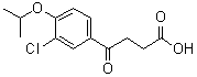 3-氯-4-(1-甲基乙氧基)-gamma-氧代苯丁酸分子结构 (CAS 74362-74-6)