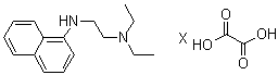 N-(2-二乙基氨基乙基)-1-萘胺草酸盐分子结构 (CAS 74474-31-0)
