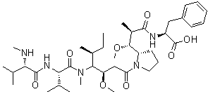Monomethylauristatin F molecular structure (CAS 745017-94-1)