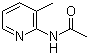 3-甲基-2-乙酰氨基吡啶分子结构 (CAS 7463-30-1)