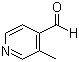 3-甲基吡啶-4-甲醛分子结构 (CAS 74663-96-0)
