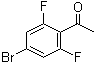 1-(4-溴-2,6-二氟苯基)乙酮分子结构 (CAS 746630-34-2)