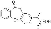 扎托布洛芬分子结构 (CAS 74711-43-6)