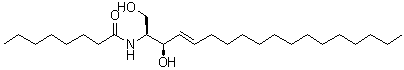 结构式 CAS# 74713-59-0, N-辛酰-D-赤式-鞘氨醇