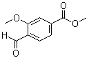 4-甲酰基-3-甲氧基苯甲酸甲酯分子结构 (CAS 74733-24-7)