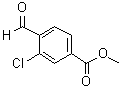 3-氯-4-甲酰基苯甲酸甲酯分子结构 (CAS 74733-26-9)