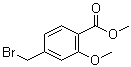 4-(溴甲基)-2-甲氧基苯甲酸甲酯分子结构 (CAS 74733-27-0)