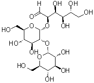 O-alpha-D-吡喃葡萄糖基-(1→2)-O-alpha-D-吡喃葡萄糖基-(1→2)-D-葡萄糖分子结构 (CAS 74738-47-9)