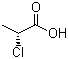 (R)-(+)-2-氯丙酸分子结构 (CAS 7474-05-7)