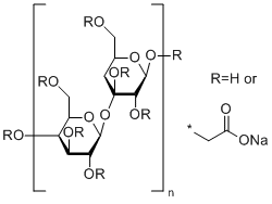 交联羧甲基纤维素钠分子结构 (CAS 74811-65-7)