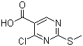 4-氯-2-(甲硫基)-5-嘧啶羧酸分子结构 (CAS 74840-34-9)