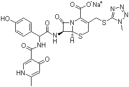 头孢匹胺钠分子结构 (CAS 74849-93-7)