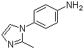 4-(2-甲基-1H-咪唑-1-基)苯胺分子结构 (CAS 74852-81-6)