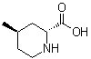 rel-(2R,4R)-4-甲基-2-哌啶羧酸分子结构 (CAS 74874-06-9)