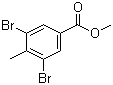 Methyl 3,5-dibromo-4-methylbenzoate molecular structure (CAS 74896-66-5)