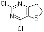 2,4-二氯-6,7-二氢噻吩并[3,2-d]嘧啶分子结构 (CAS 74901-69-2)
