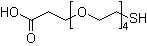 1-巯基-3,6,9,12-四氧杂十五烷-15-酸分子结构 (CAS 749247-06-1)