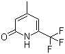 structure of CAS# 749256-84-6, 4-Methyl-6-(trifluoromethyl)pyridin-2(1H)-one;4-Methyl-6-trifluoromethyl-1H-pyridin-2-one