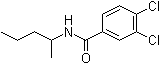 3,4-二氯-N-(1-甲基丁基)-苯甲酰胺分子结构 (CAS 7497-07-6)