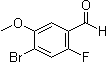 4-溴-2-氟-5-甲氧基苯甲醛分子结构 (CAS 749931-20-2)