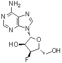 3'-脱氧-3'-氟腺苷分子结构 (CAS 75059-22-2)