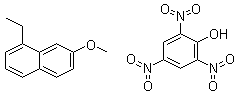 1-乙基-7-甲氧基萘苦味酸盐分子结构 (CAS 7508-08-9)