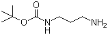 N-叔丁氧羰基-1,3-丙二胺分子结构 (CAS 75178-96-0)