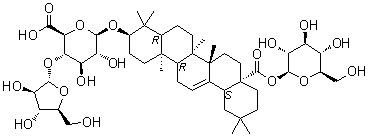 齐墩果酸苷 E分子结构 (CAS 7518-22-1)