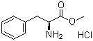 L-苯丙氨酸甲酯盐酸盐分子结构 (CAS 7524-50-7)