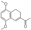 2-乙酰基-5,8-二甲氧基-3,4-二氢萘分子结构 (CAS 75251-98-8)