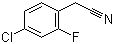 4-氯-2-氟苯乙腈分子结构 (CAS 75279-53-7)