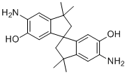 5,5'-二氨基-3,3,3',3'-四甲基-2,2',3,3'-四氢-1,1'-螺双[茚]-6,6'-二醇分子结构 (CAS 753437-92-2)