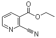 2-氰基烟酸乙酯分子结构 (CAS 75358-90-6)