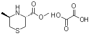 (3R-反式)-5-甲基-3-硫代吗啉羧酸甲酯草酸盐分子结构 (CAS 75364-92-0)