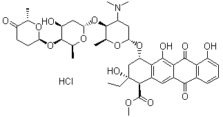 阿柔比星盐酸盐分子结构 (CAS 75443-99-1)