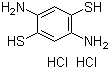 2,5-二氨基-1,4-苯二硫醇二盐酸盐分子结构 (CAS 75464-52-7)