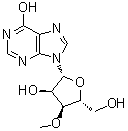 3'-O-甲基肌苷分子结构 (CAS 75479-64-0)