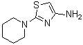 2-(1-哌啶基)-4-噻唑胺分子结构 (CAS 754954-64-8)