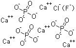 氯氟磷酸钙分子结构 (CAS 75535-31-8)