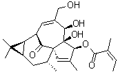 3-当归酰巨大戟萜醇分子结构 (CAS 75567-37-2)