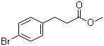 3-(4-溴苯基)丙酸甲酯分子结构 (CAS 75567-84-9)