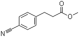 3-(4-氰基苯基)丙酸甲酯分子结构 (CAS 75567-85-0)