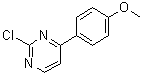 2-氯-4-(4-甲氧基苯基)嘧啶分子结构 (CAS 75634-04-7)