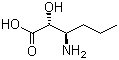 (2R,3R)-3-氨基-2-羟基己酸分子结构 (CAS 75638-60-7)
