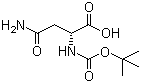 Boc-D-天冬酰胺分子结构 (CAS 75647-01-7)