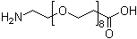 27-氨基-4,7,10,13,16,19,22,25-八氧杂二十七烷酸分子结构 (CAS 756526-04-2)
