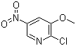2-氯-3-甲氧基-5-硝基吡啶分子结构 (CAS 75711-00-1)