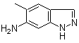 6-氨基-5-甲基吲唑分子结构 (CAS 75844-28-9)