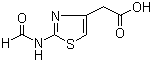 结构式 CAS# 75890-68-5, 2-(2-甲酰氨基噻唑-4-基)乙酸; 甲酰氨基噻唑乙酸